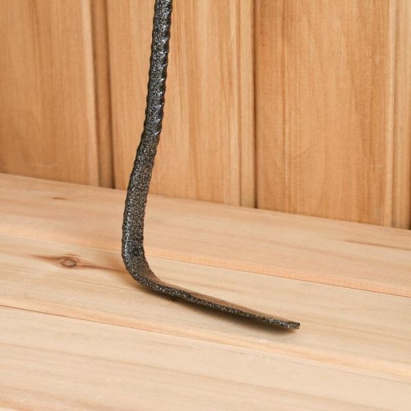 Кочерга металлическая серебристая, длина 67 см