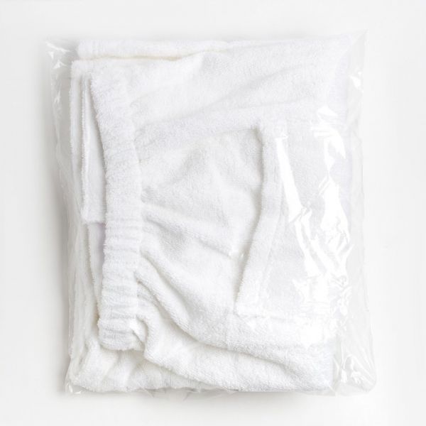 Полотенце банное Экономь и Я "Килт с карманом" 50*150 см, цв.белый,100%хл,340 г/м2