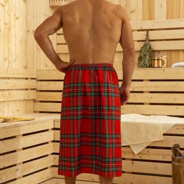 Полотенце для бани Best man мужской килт 80х145 см, 100 % хл, вафельное полотно