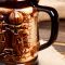 Пивная кружка "Замок", коричневая, керамика, 1 л