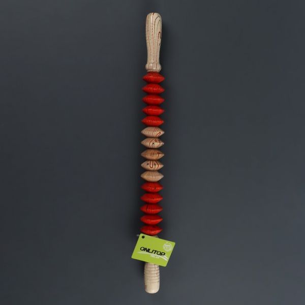 Массажёр «Скалка», универсальный, 47 х 4 см, деревянный