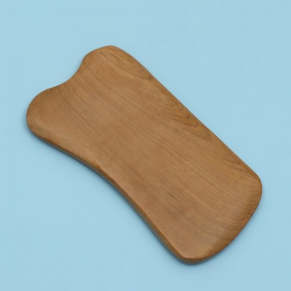 Массажёр Гуаша «Пластинка», 10,5 х 6 см, деревянный