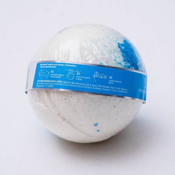 Бомбочка для ванн L'Cosmetics «СПА солевая» антицеллюлит с пеной, 130 г