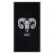 Полотенце махровое Этель "Знаки зодиака: Овен" чёрный, 67х130 см, 420 гр/м2, 100% хлопок