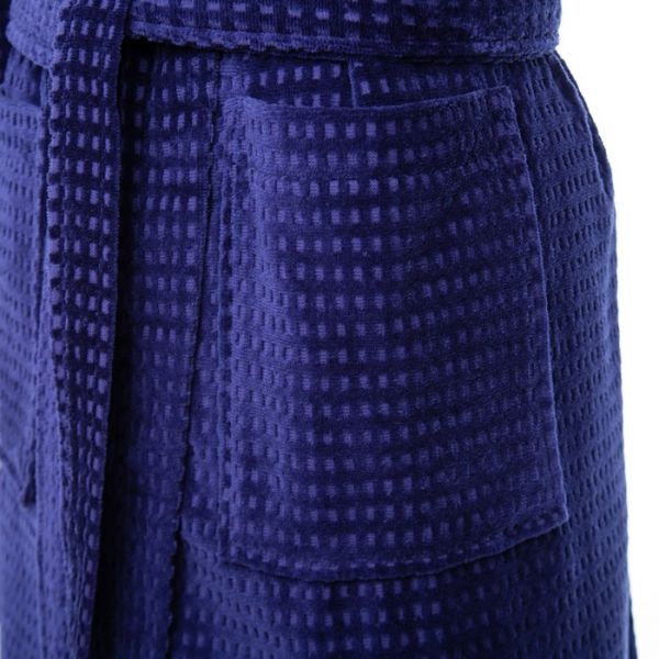 Халат махровый LoveLife "Comfort" цвет синий, размер 48-50 (S) 100% хлопок, 330 гр/м2
