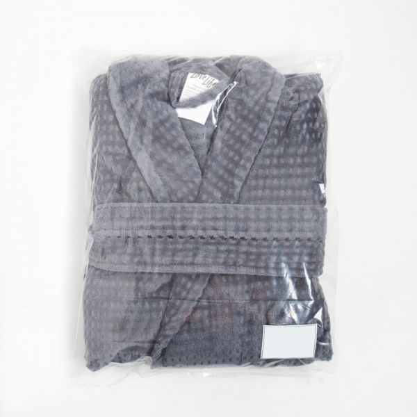 Халат махровый LoveLife "Comfort" цвет серый, размер 48-50 (S) 100% хлопок, 330 гр/м2