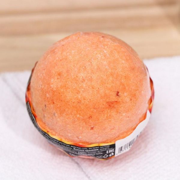 Бомбочка для ванн «Персиковое мороженое» Fabrik Cosmetology, 120 г