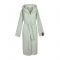 Халат вафельный с капюшоном «Наоми», размер S, цвет изумрудный