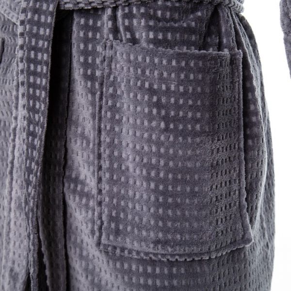 Халат махровый LoveLife "Comfort" цвет серый, размер 48-50 (S) 100% хлопок, 330 гр/м2