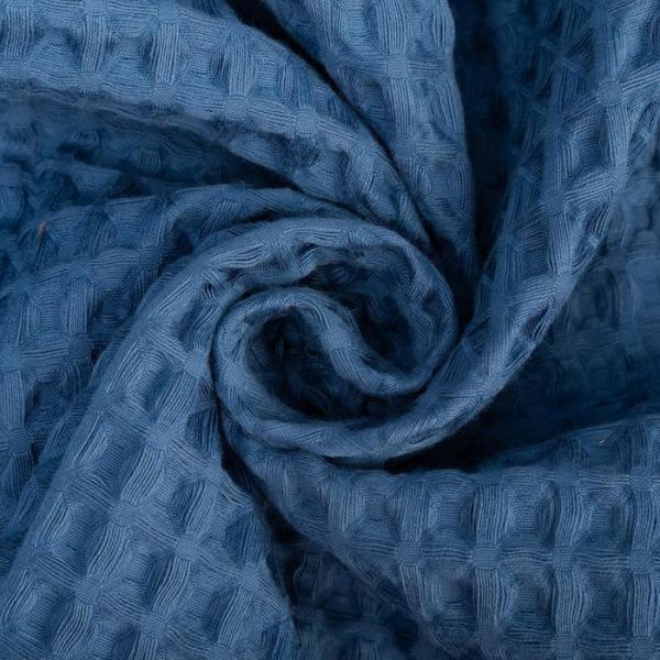 Халат вафельный мужской удлиненный Этель "Boho" размер 58-60, цвет синий, 100% хлопок, 290 г/м2