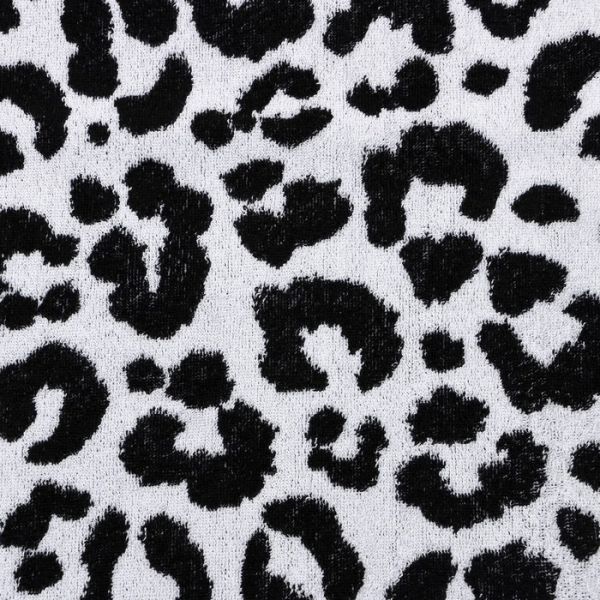 Полотенце махровое Этель "Leopard", цвет чёрный, 70х130 см, 100% хлопок, 420 гр/м2