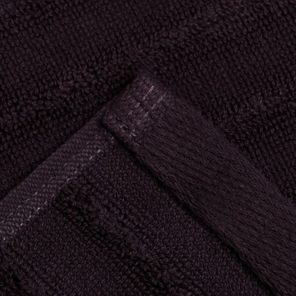 Полотенце махровое Этель "Waves" тёмно-серый, 70х130 см,100% хлопок, 460гр/м2