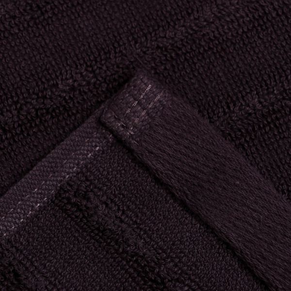 Полотенце махровое Этель "Waves" тёмно-серый, 70х130 см,100% хлопок, 460гр/м2