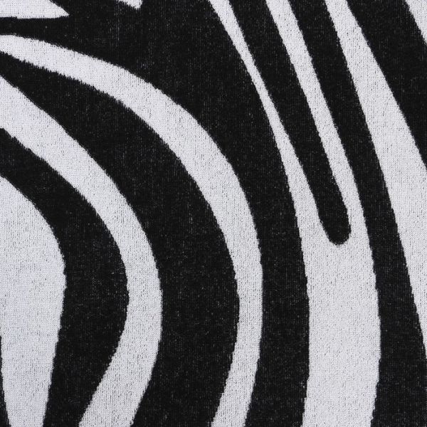 Полотенце махровое Этель "Zebra" чёрный, 70х130 см, 100% хлопок, 420 гр/м2