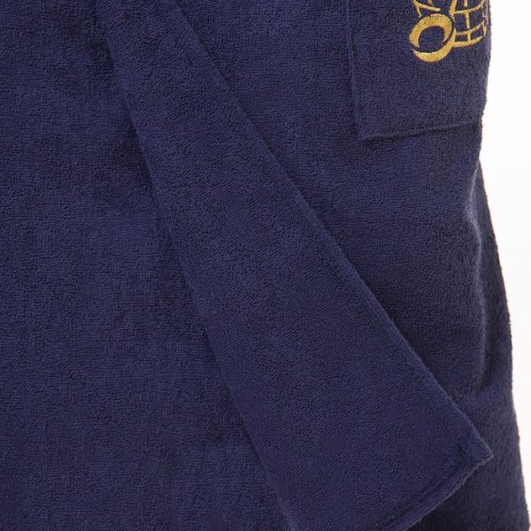 Килт(юбка) мужской махровый, с карманом, 70х150 тёмно-синий
