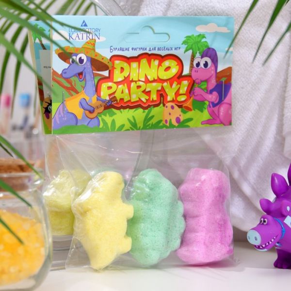 Бомбочки для ванны Dino Party 3*40 г