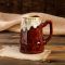 Пивная кружка "Рак", коричневая, пена, керамика, 0.9 л