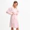 Халат вафельный запашной женский р-р 50, цв.Роза, 160 гр/м,Хл.100%