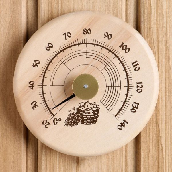 Термометр банный биметалический СБО-1Т "Круглый"  (t 0 +140 С)в картонной коробке