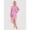 Халат вафельный розовый, размер 44-46