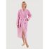 Халат вафельный розовый, размер 44-46