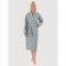 Халат вафельный серый, размер 44-46