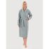 Халат вафельный серый, размер 44-46