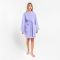 Халат махровый женский, Экономь и Я размер 50-52 сиреневый, 100% хлопок, 320 г/м2