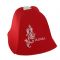 Шапка для бани "Russia" красная