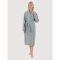Халат вафельный серый, размер 44-46