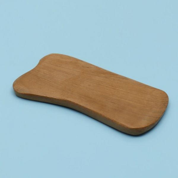 Массажёр Гуаша «Пластинка», 10,5 х 6 см, деревянный