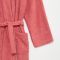 Халат махровый Экономь и Я женский, размер 50-52 цвет пыльно-розовый, 100% хлопок, 320 г/м2