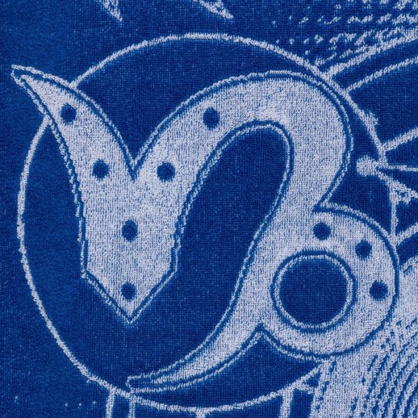 Полотенце махровое Этель "Знаки зодиака: Козерог" синий, 67х130 см, 100% хлопок, 420гр/м2