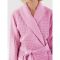 Халат вафельный розовый, размер 44-46