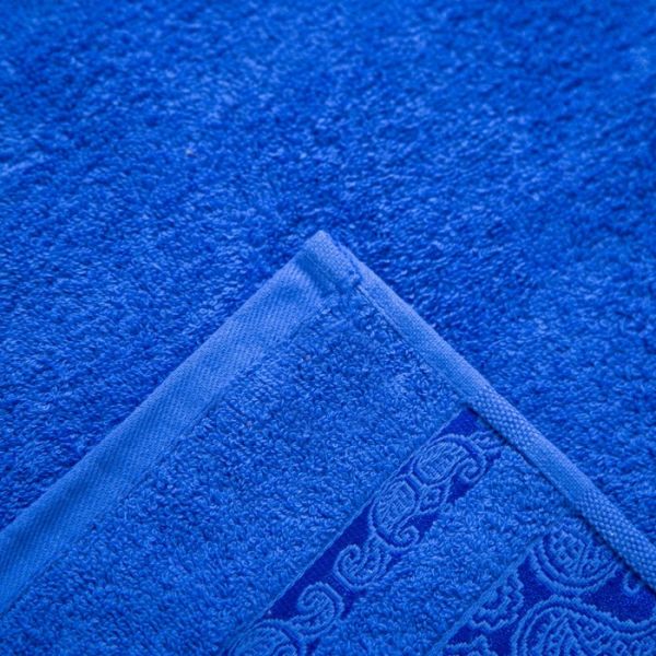 Полотенце махровое Бодринг 70х140 +/- 2 см, синий, хлопок 100%, 430 г/м2