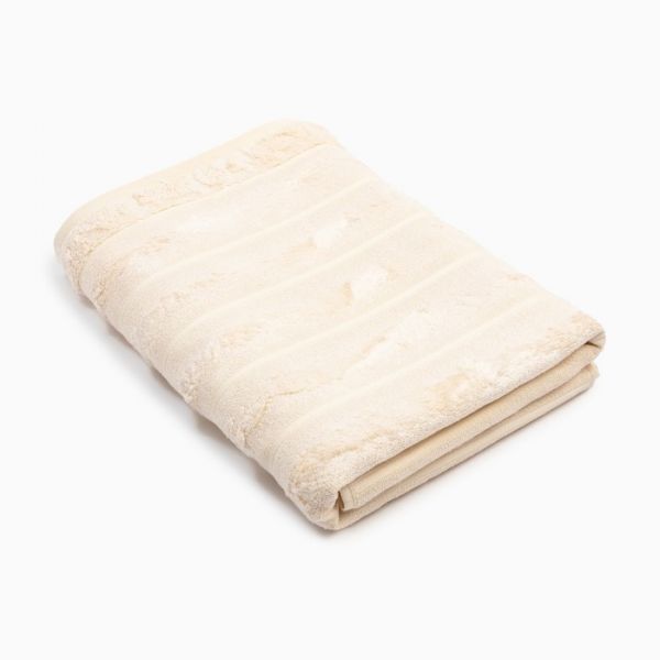 Полотенце махровое "Этель" Bamboo Milk 70х130 см, 70% хл, 30% бамбук, 450гр/м2