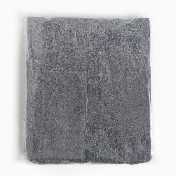 Полотенце банное Экономь и Я "Килт с карманом" 50х150 см, цвет серый, 100% хлопок, 320 г/м2