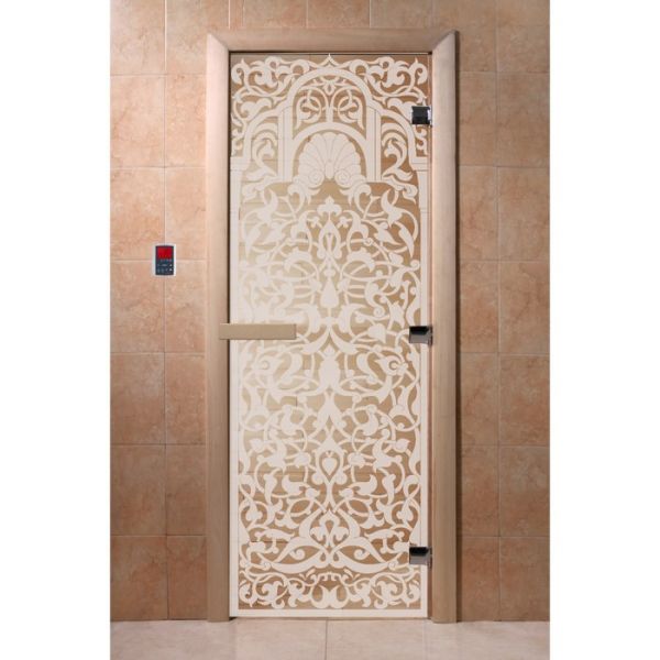 Дверь «Флоренция», размер коробки 190 х 70 см, левая, цвет прозрачный