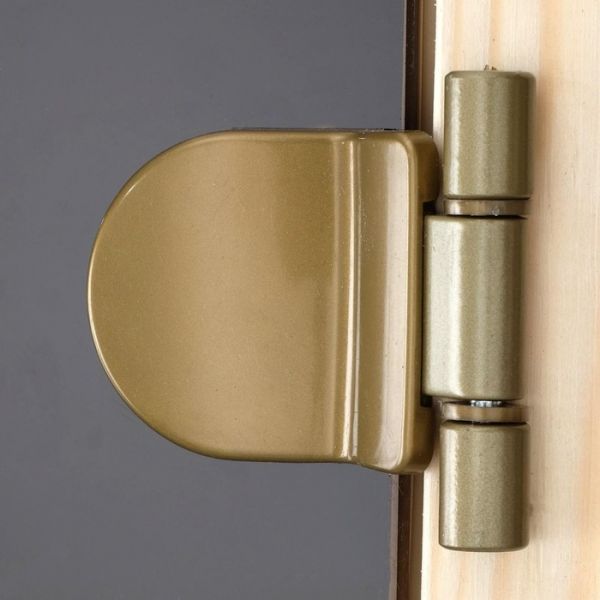 Дверь «Зима», размер коробки 190 ? 70 см, 6 мм, 2 петли, правая, цвет бронза