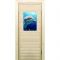 Дверь для бани со стеклом (40*60), "Дельфин", 170х70см, коробка из осины