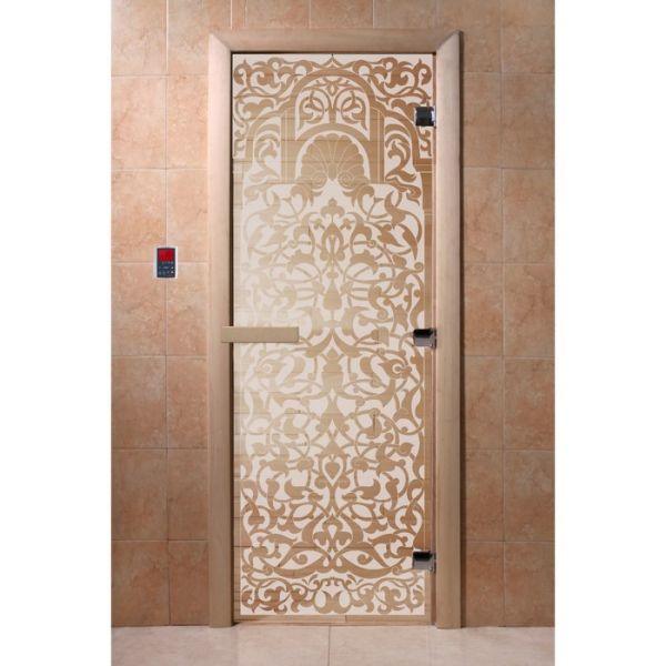 Дверь «Флоренция», размер коробки 190 ? 70 см, левая, цвет сатин