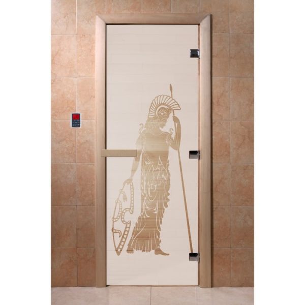 Дверь «Рим», размер коробки 190 ? 70 см, левая, цвет сатин