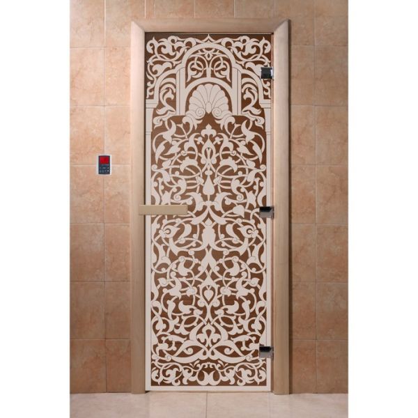 Дверь «Флоренция», размер коробки 190 ? 70 см, правая, цвет бронза