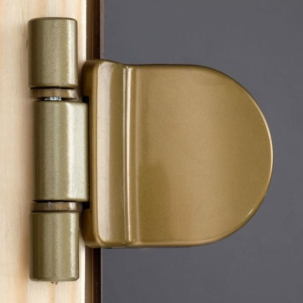 Дверь для бани и сауны, размер коробки 190 ? 70 см, 6 мм, 2 петли, цвет бронза