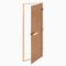 Дверь для бани и сауны "Бронза", размер коробки 180х70 см, матовая, липа