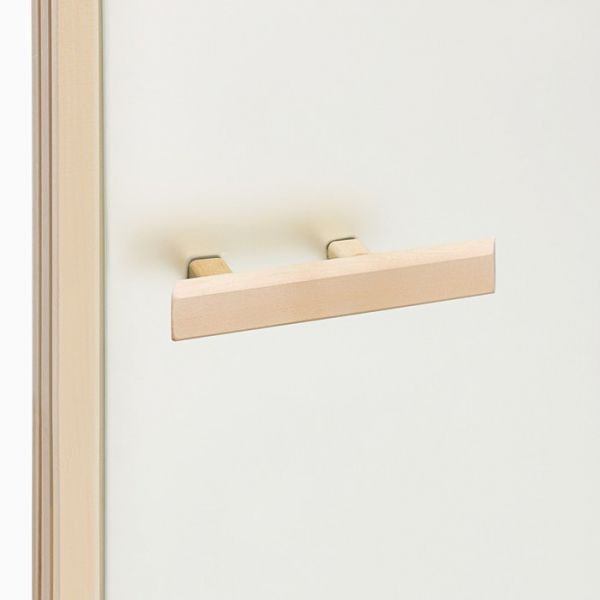 Дверь для бани и сауны "Сатин", размер коробки 180х70 см, липа