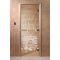 Дверь «Банька», размер коробки 200 ? 80 см, правая, цвет прозрачный