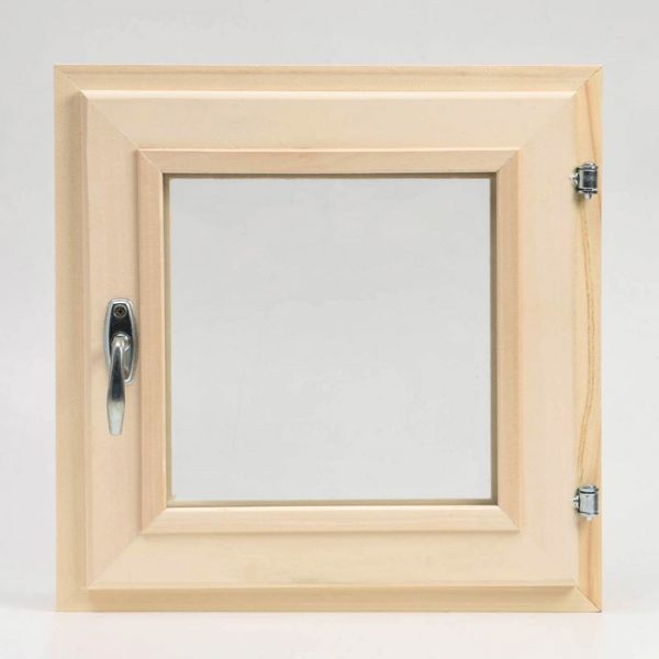Окно - форточка 40х40 см прозрачный стеклопакет ЛИПА