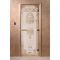 Дверь «Египет», размер коробки 190 ? 70 см, левая, цвет сатин