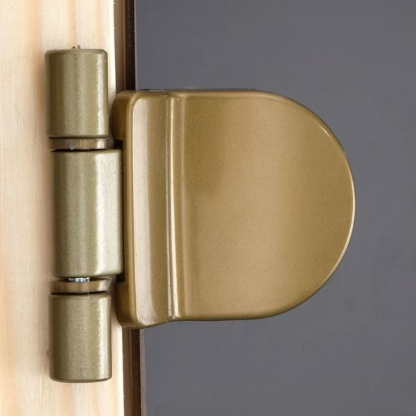 Дверь «Зима», размер коробки 190 ? 70 см, 6 мм, 2 петли, правая, цвет бронза